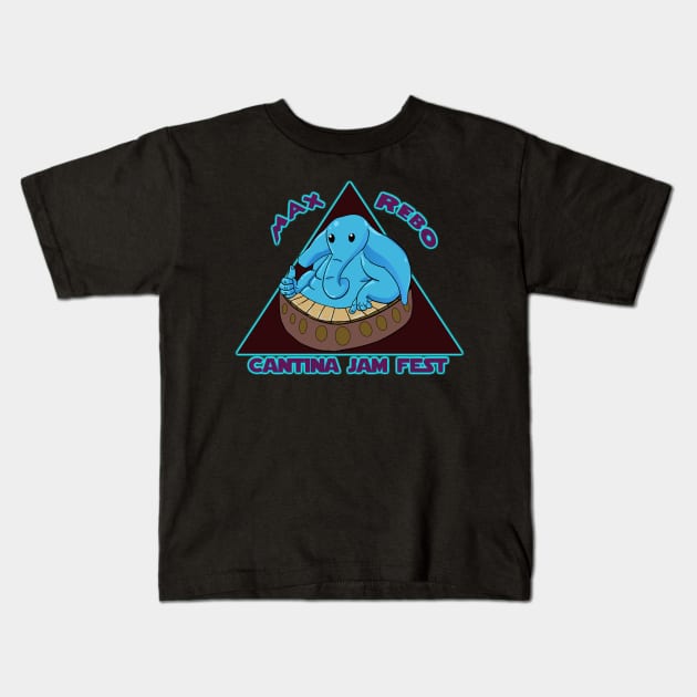 Blue Elephant Rocks!!! Kids T-Shirt by bedgar25